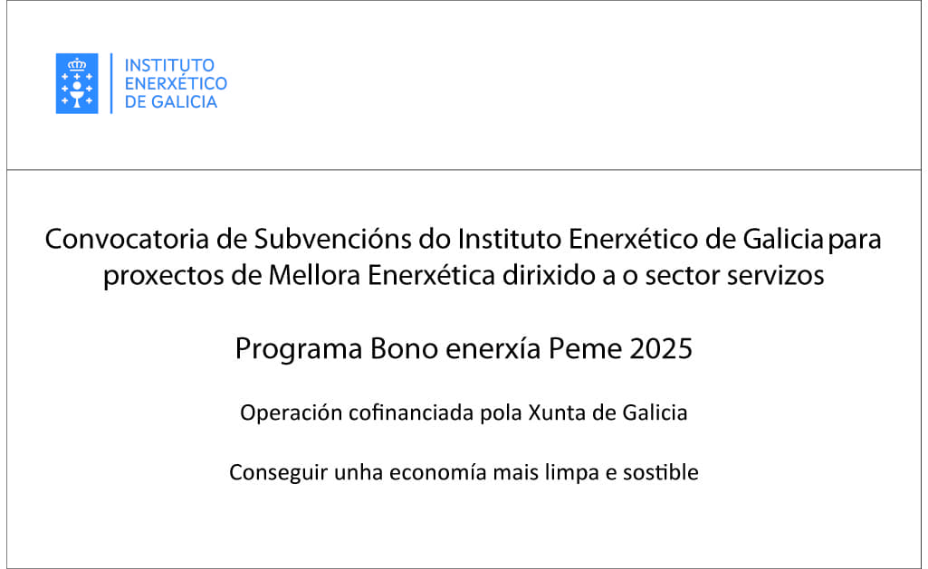 Cartel Programa Bono Enerxía Peme 2022