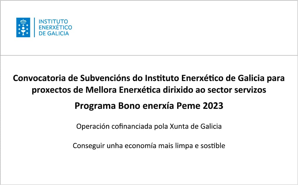 Subvencións do Instituto Enerxético de Galicia